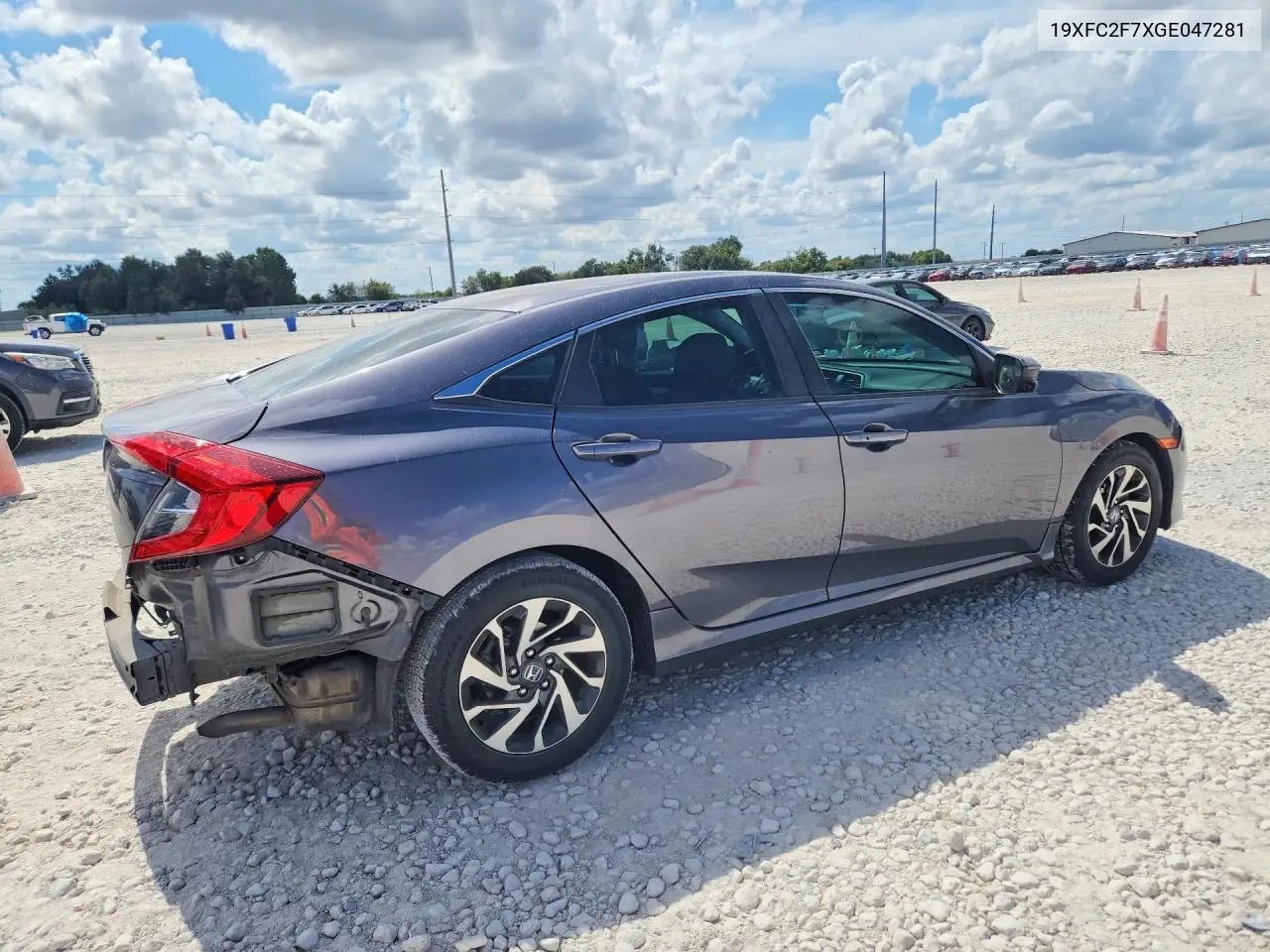 2016 HONDA CIVIC VIN 19XFC2F7XGE047281 — фото 3