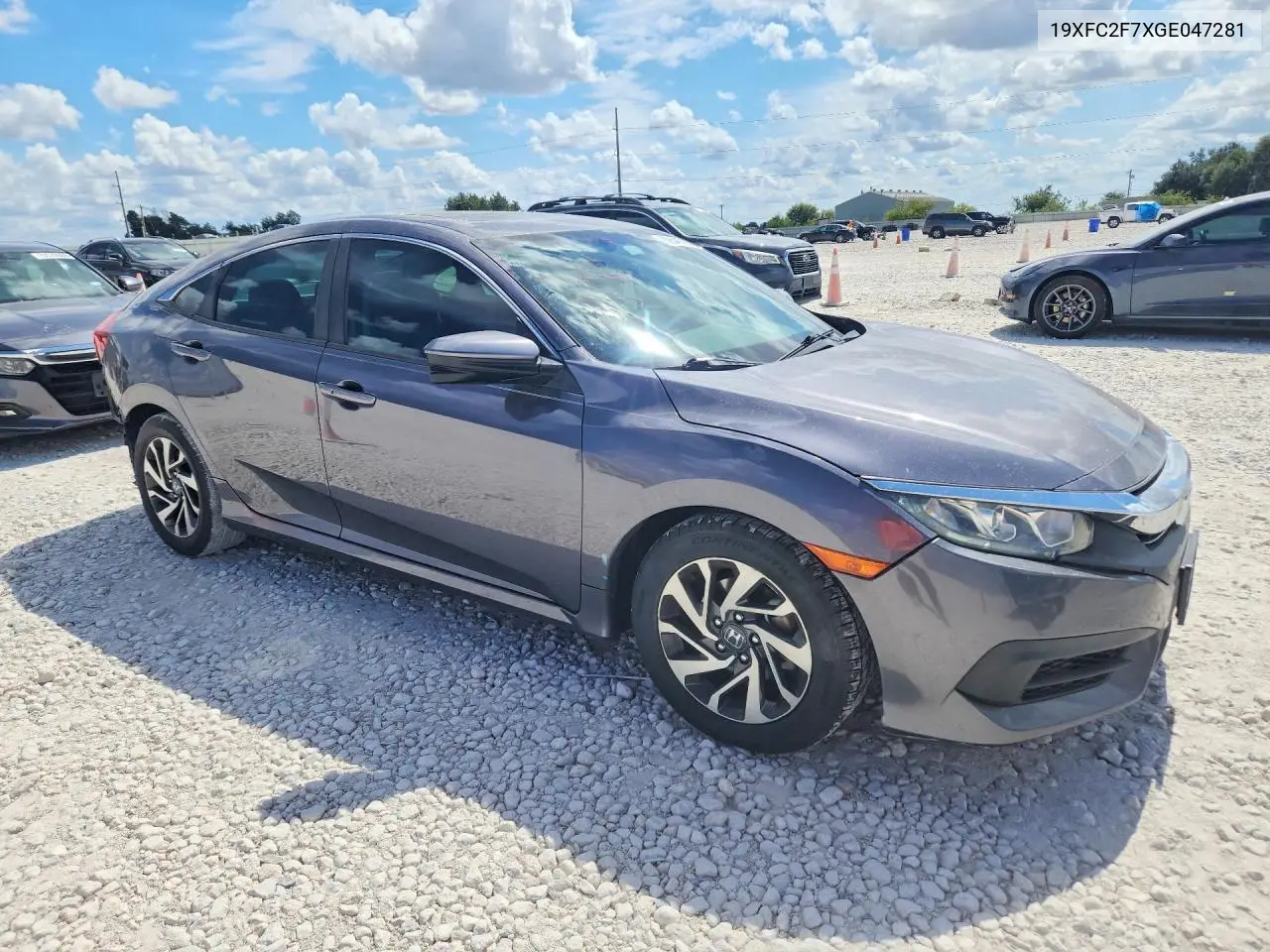 2016 HONDA CIVIC VIN 19XFC2F7XGE047281 — фото 4