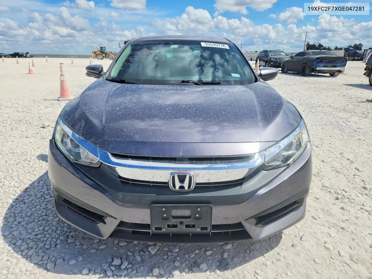 2016 HONDA CIVIC VIN 19XFC2F7XGE047281 — фото 5