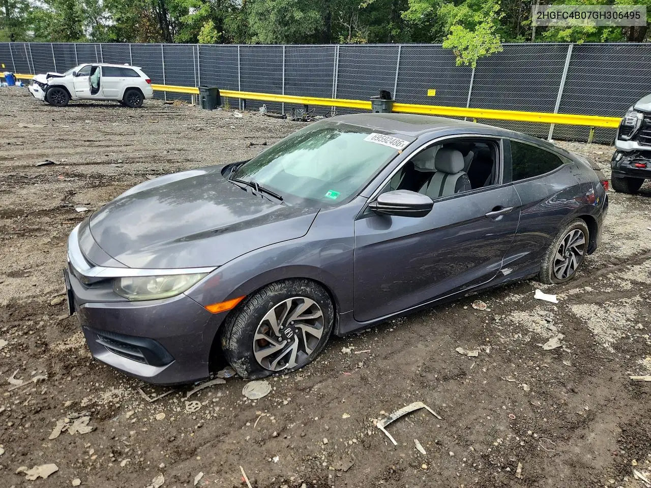 HONDA CIVIC 2016, VIN 2HGFC4B07GH306495