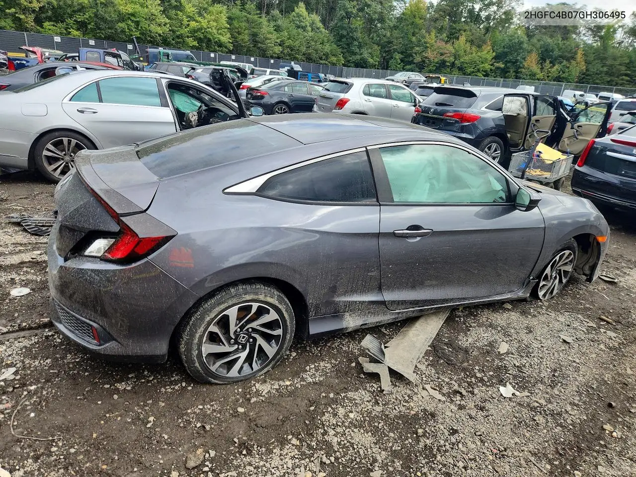 2016 HONDA CIVIC VIN 2HGFC4B07GH306495 — фото 3