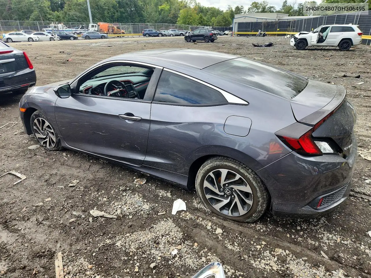 2016 HONDA CIVIC VIN 2HGFC4B07GH306495 — фото 4