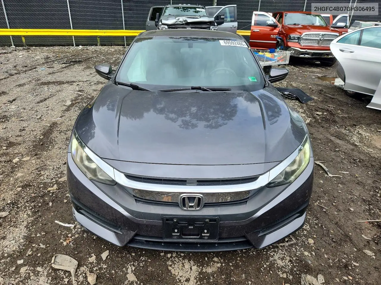 2016 HONDA CIVIC VIN 2HGFC4B07GH306495 — фото 5
