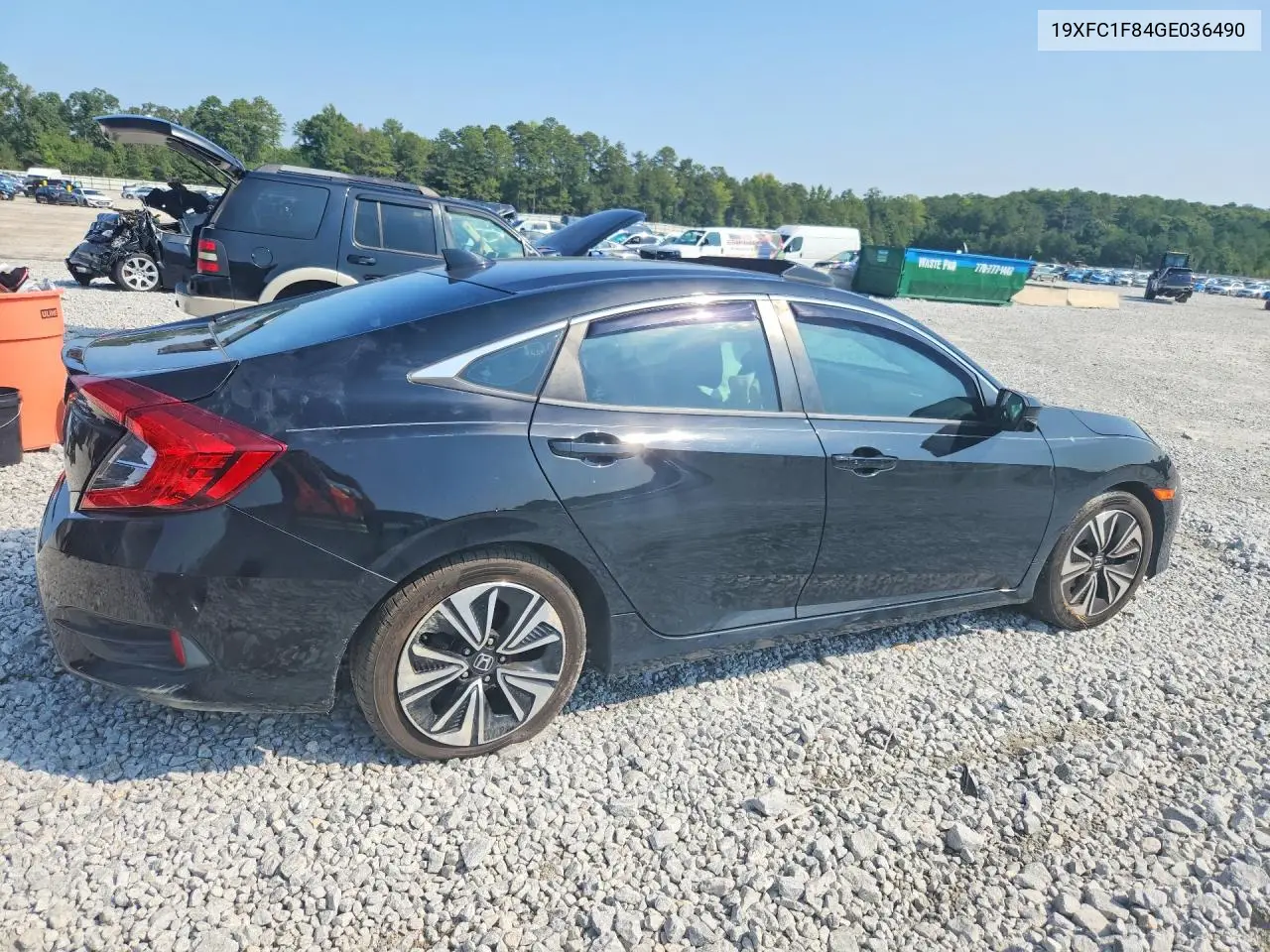 2016 HONDA CIVIC VIN 19XFC1F84GE036490 — фото 3