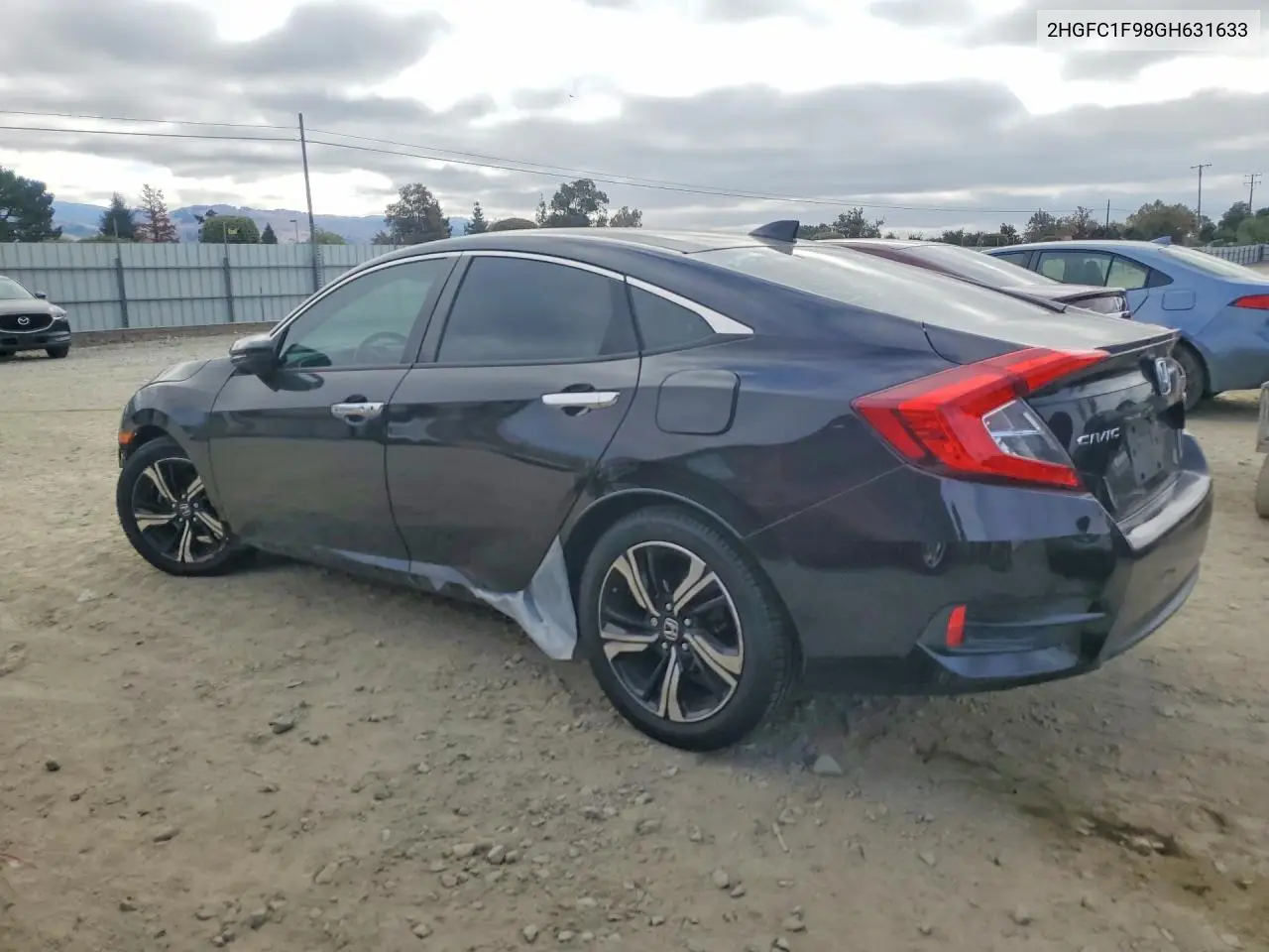 2016 HONDA CIVIC VIN 2HGFC1F98GH631633 — фото 2