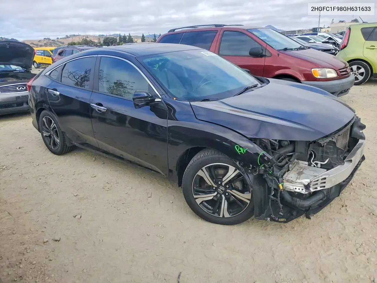 2016 HONDA CIVIC VIN 2HGFC1F98GH631633 — фото 4