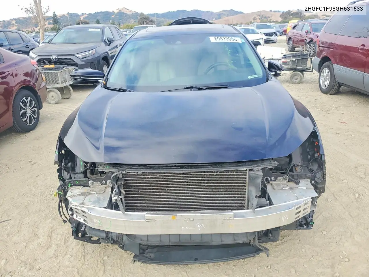 2016 HONDA CIVIC VIN 2HGFC1F98GH631633 — фото 5