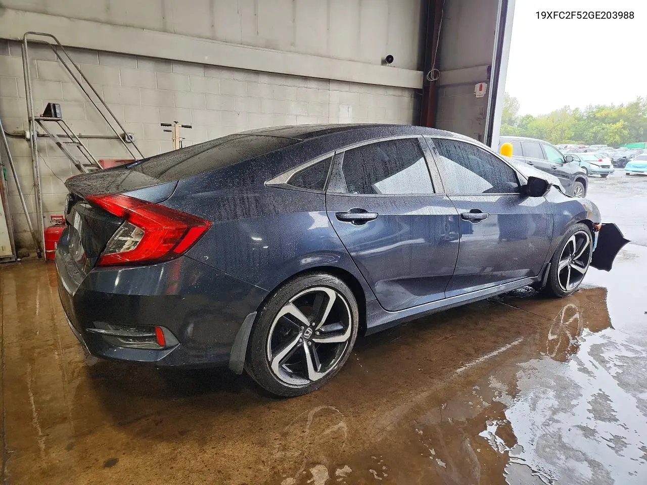 2016 HONDA CIVIC VIN 19XFC2F52GE203988 — фото 3