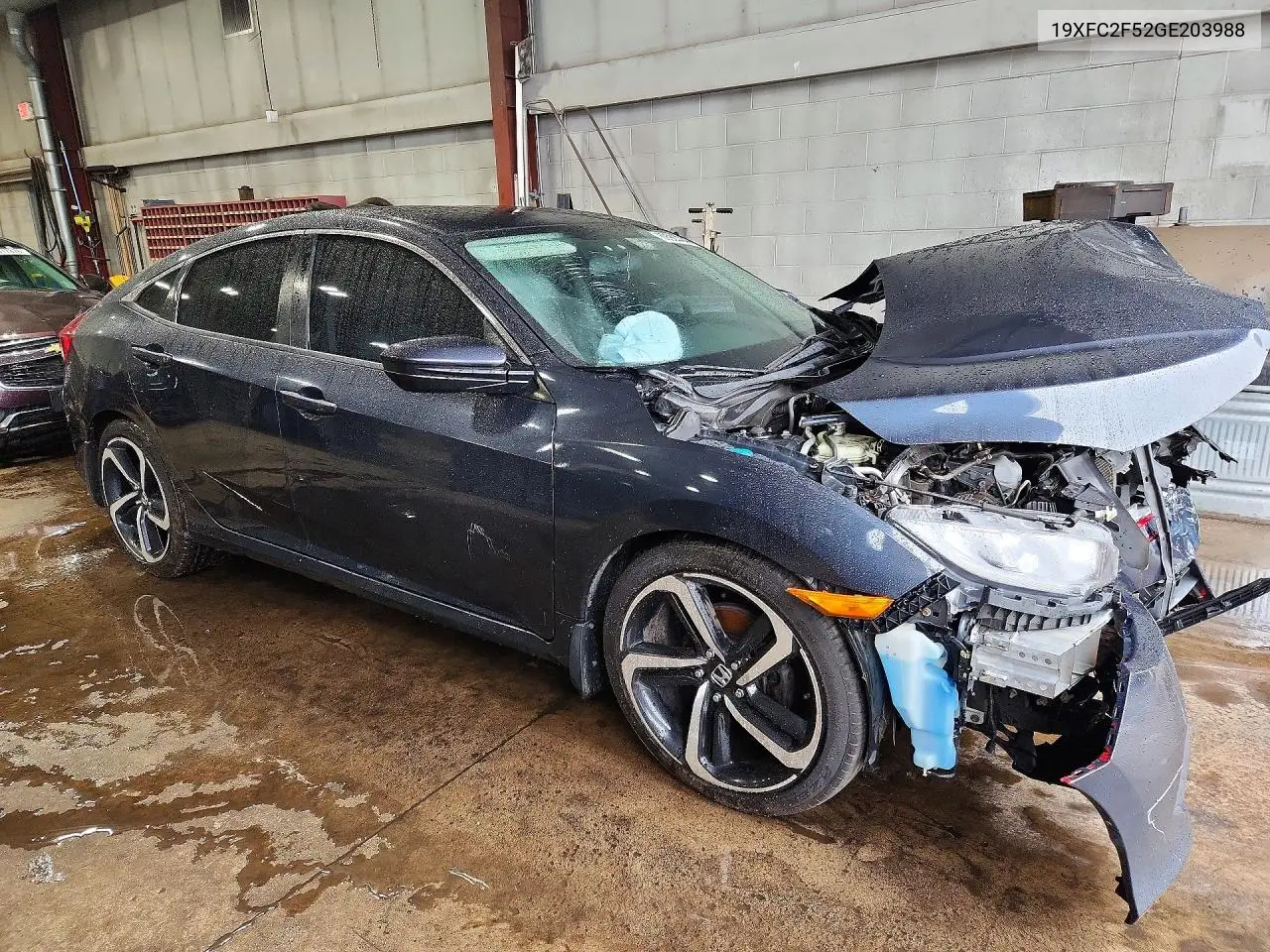 2016 HONDA CIVIC VIN 19XFC2F52GE203988 — фото 4