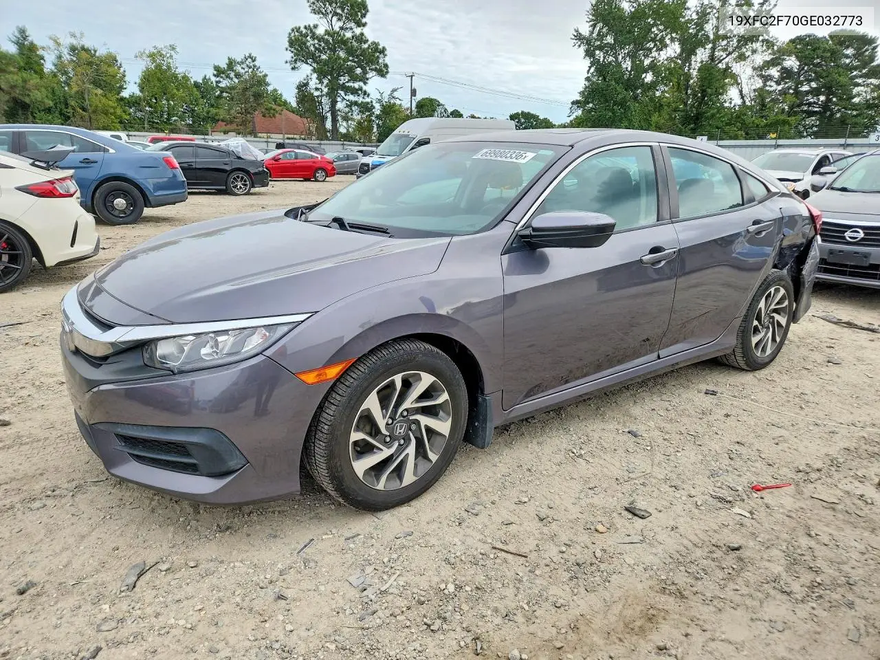 HONDA CIVIC 2016, VIN 19XFC2F70GE032773