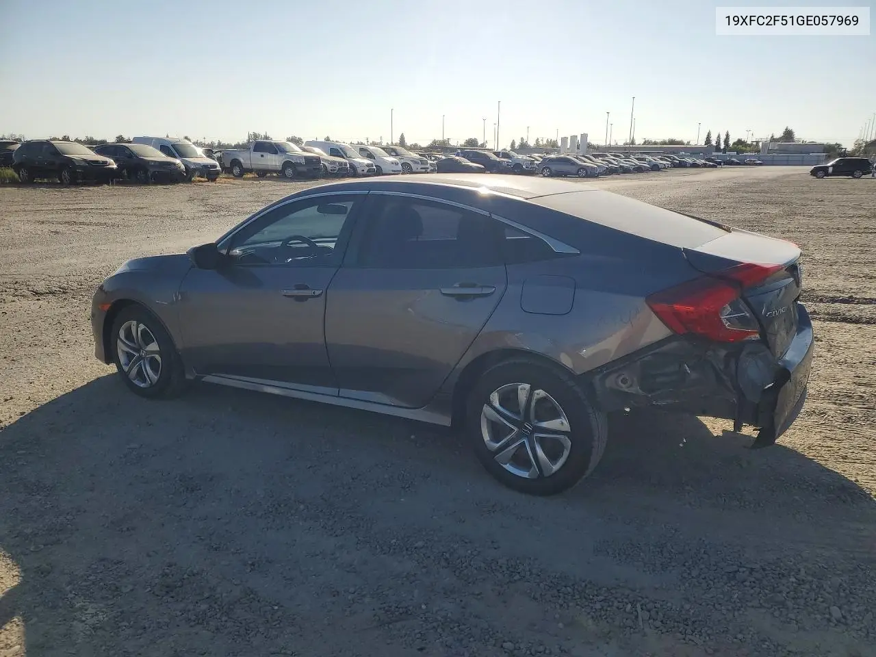 2016 HONDA CIVIC VIN 19XFC2F51GE057969 — фото 2
