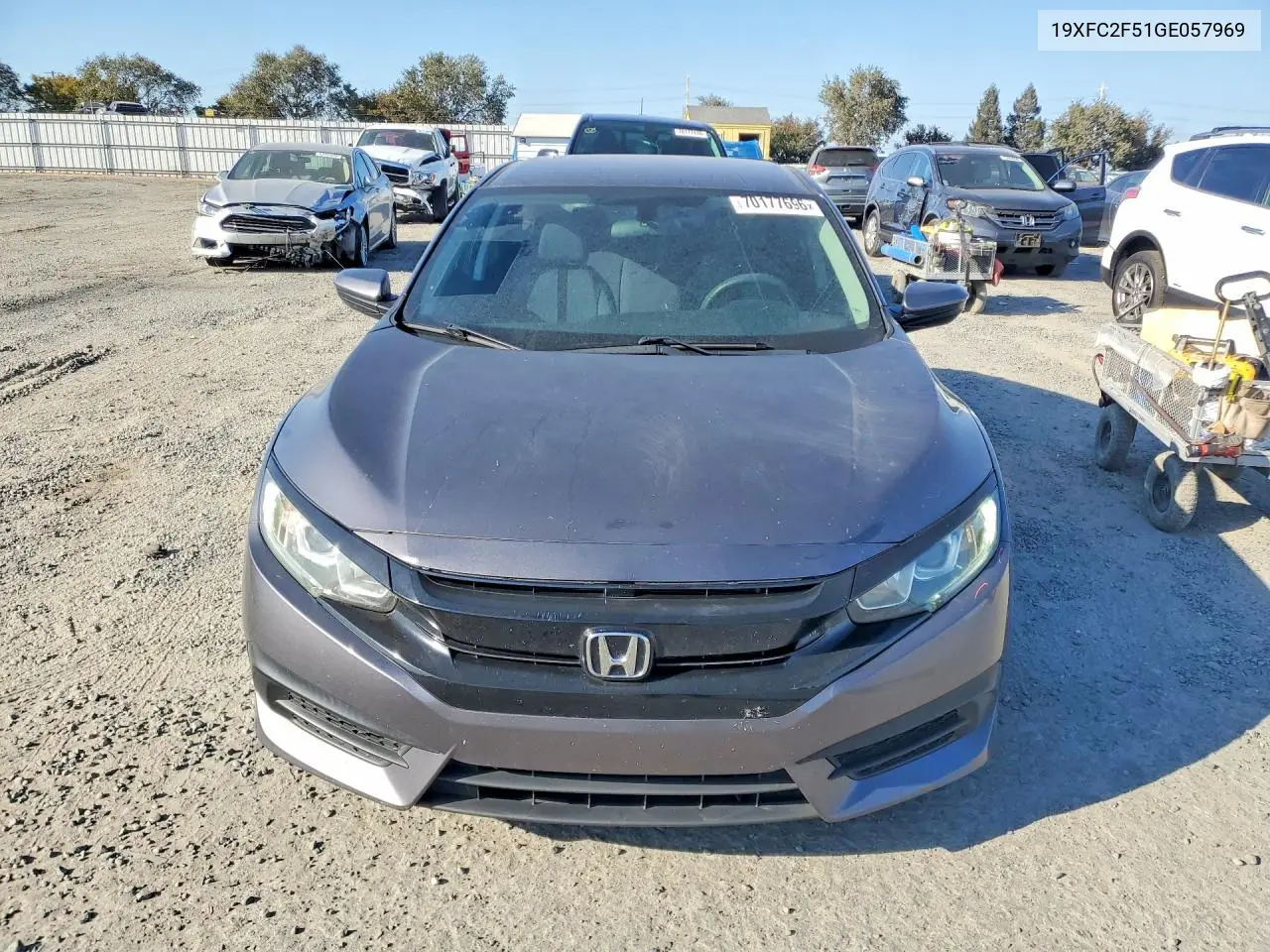 2016 HONDA CIVIC VIN 19XFC2F51GE057969 — фото 5