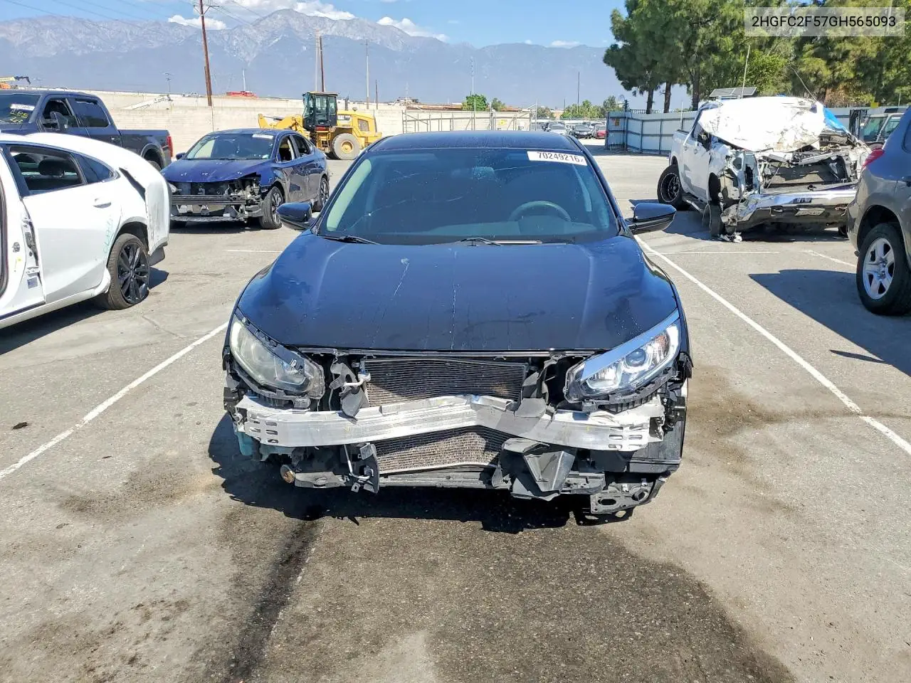 2016 HONDA CIVIC VIN 2HGFC2F57GH565093 — фото 5