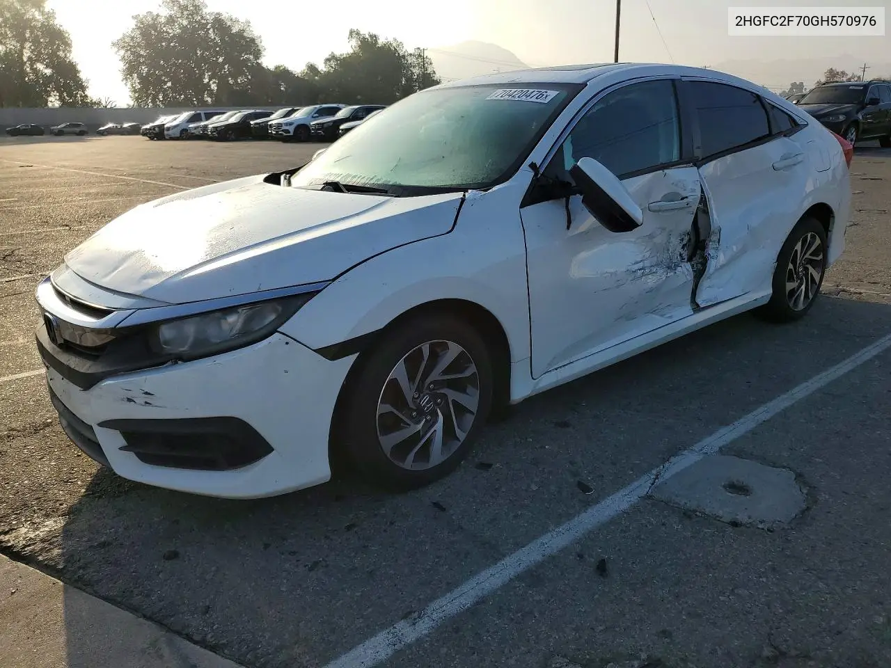 HONDA CIVIC 2016, VIN 2HGFC2F70GH570976