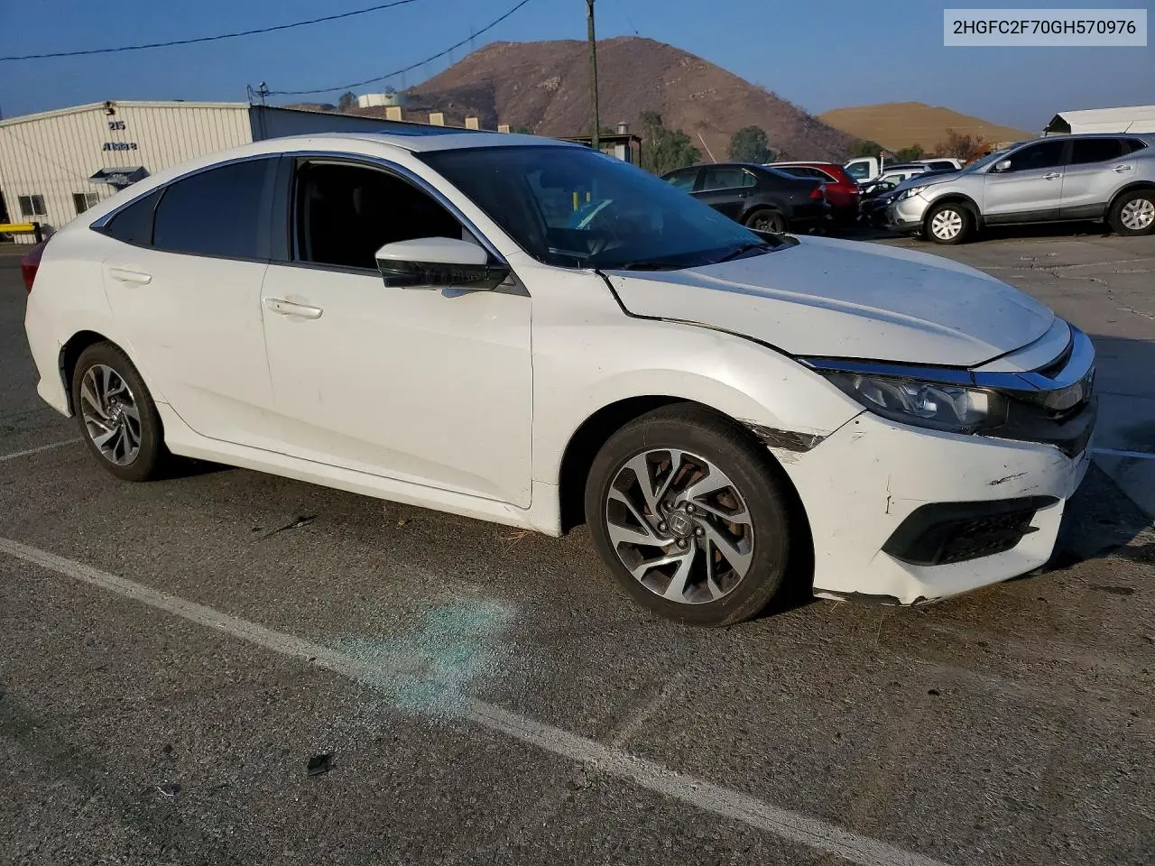 2016 HONDA CIVIC VIN 2HGFC2F70GH570976 — фото 4