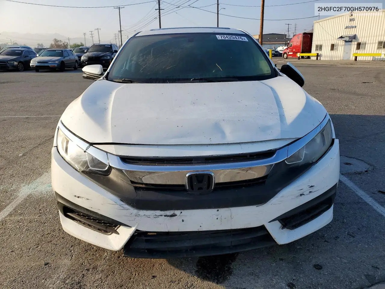 2016 HONDA CIVIC VIN 2HGFC2F70GH570976 — фото 5