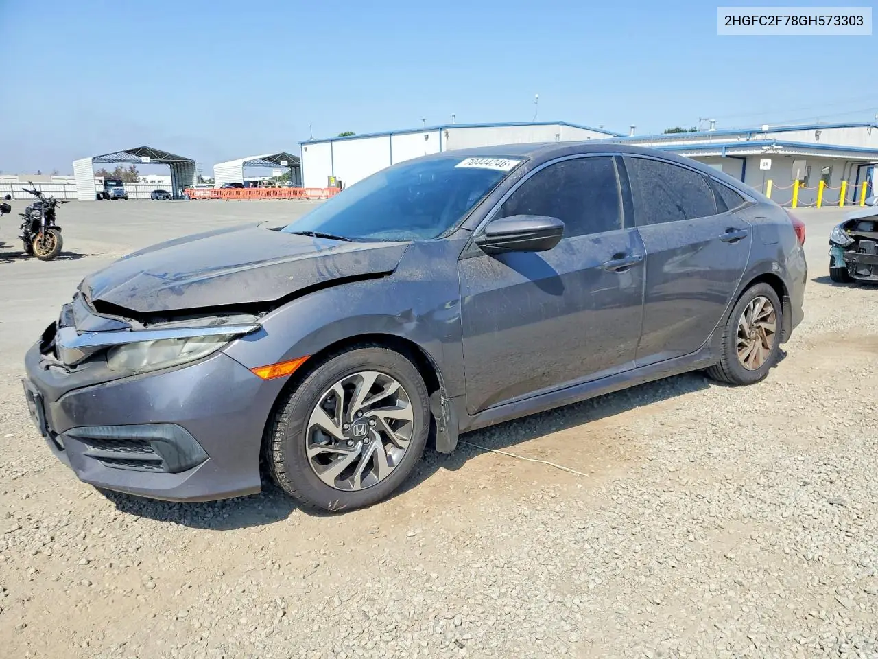 HONDA CIVIC 2016, VIN 2HGFC2F78GH573303