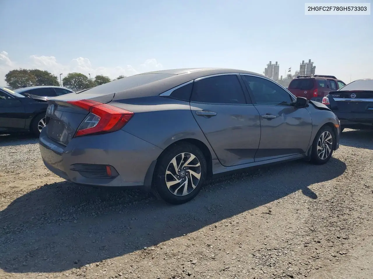 2016 HONDA CIVIC VIN 2HGFC2F78GH573303 — фото 3