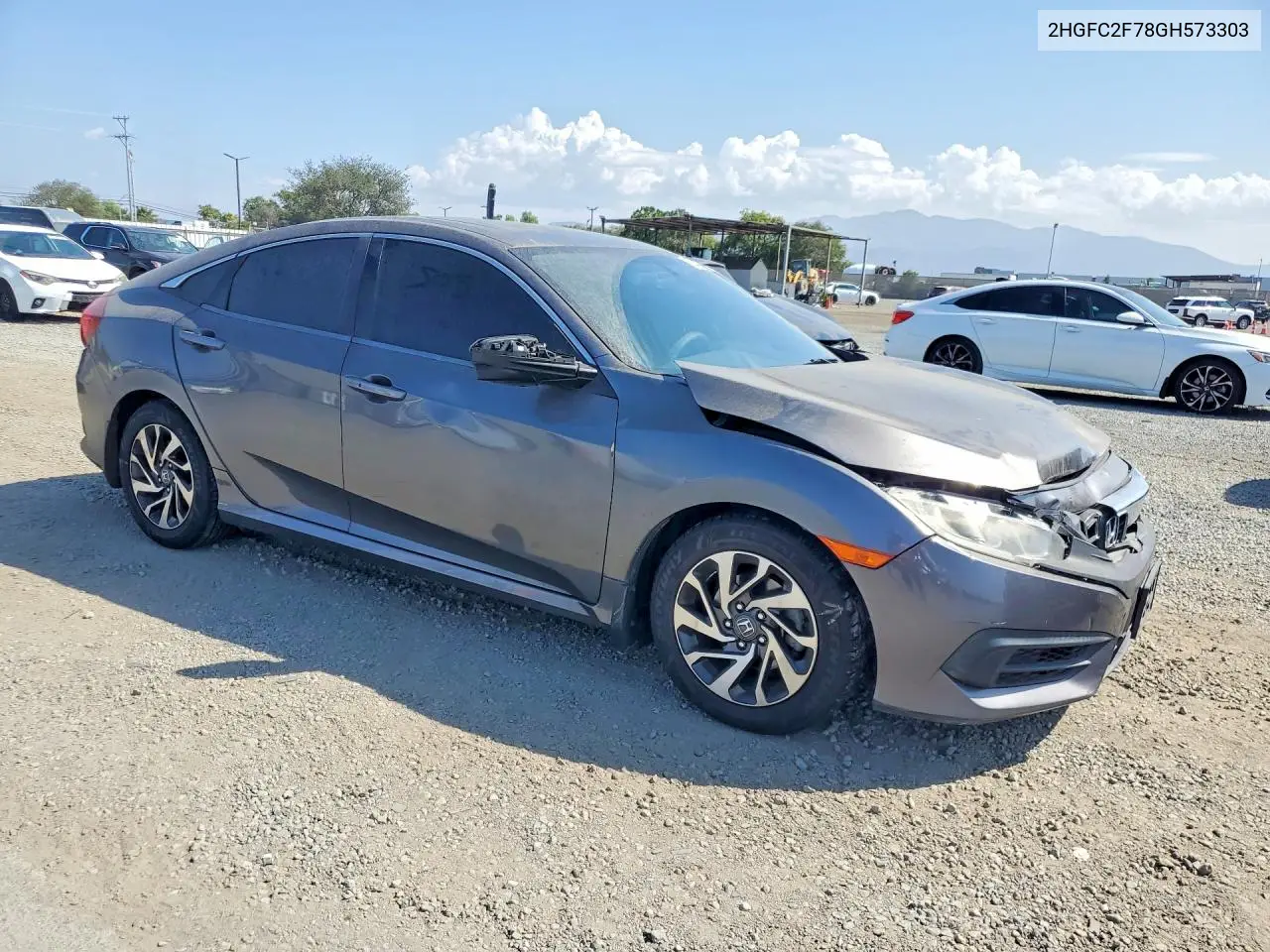 2016 HONDA CIVIC VIN 2HGFC2F78GH573303 — фото 4