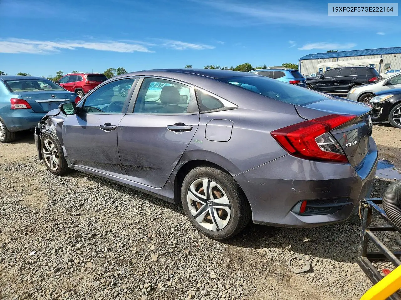 2016 HONDA CIVIC VIN 19XFC2F57GE222164 — фото 2
