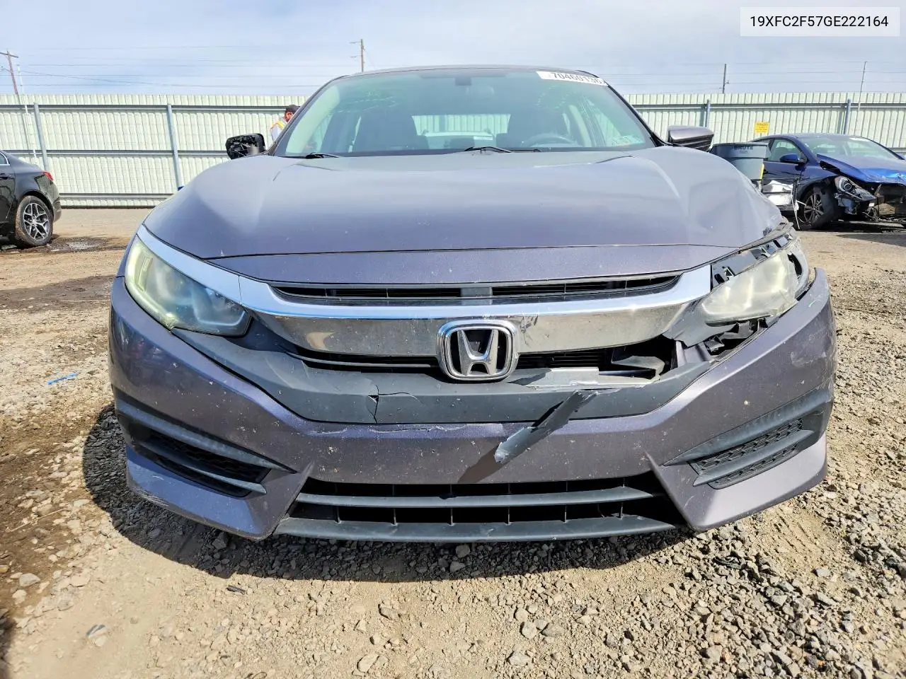 2016 HONDA CIVIC VIN 19XFC2F57GE222164 — фото 5