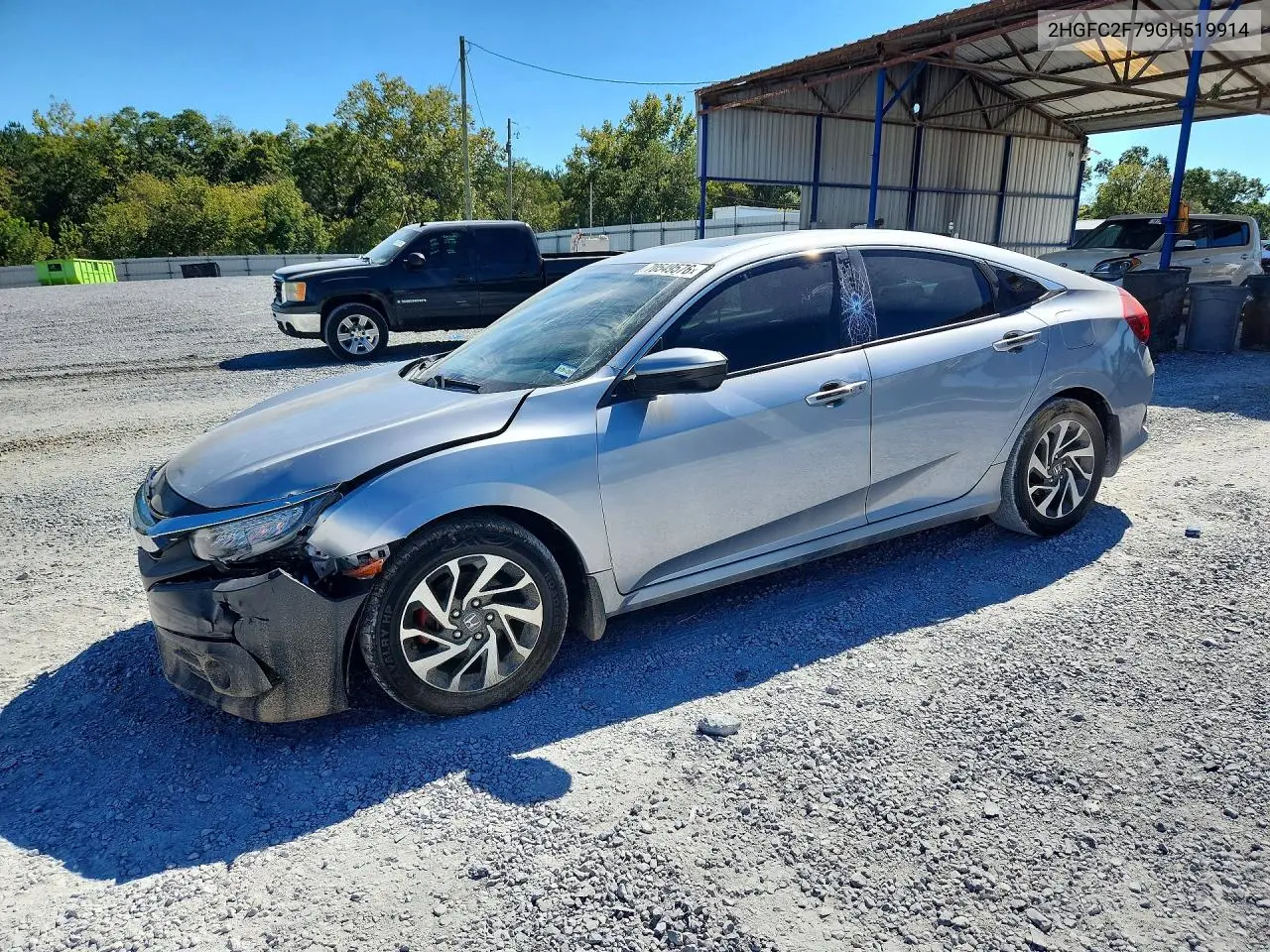HONDA CIVIC 2016, VIN 2HGFC2F79GH519914