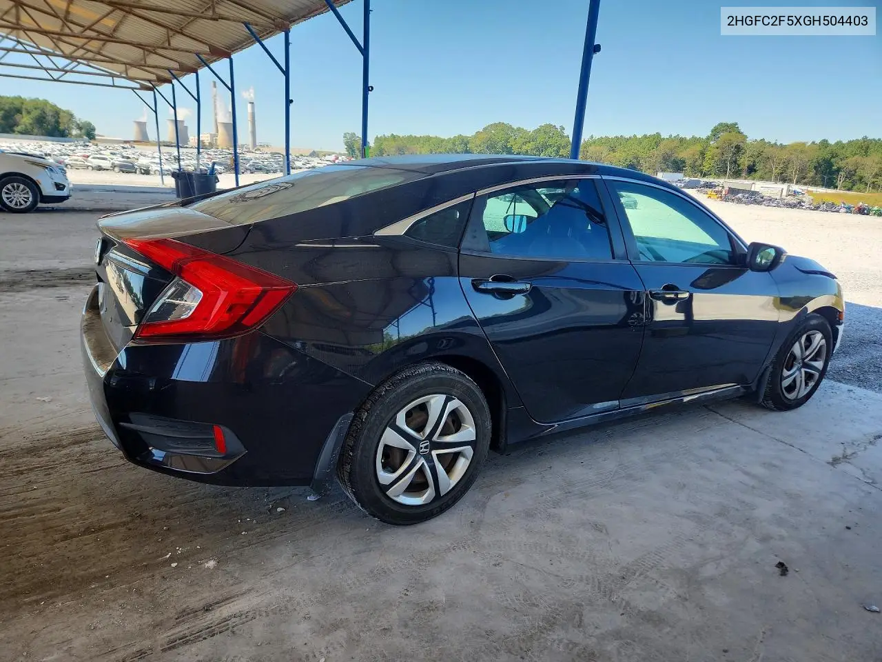 2016 HONDA CIVIC VIN 2HGFC2F5XGH504403 — фото 3