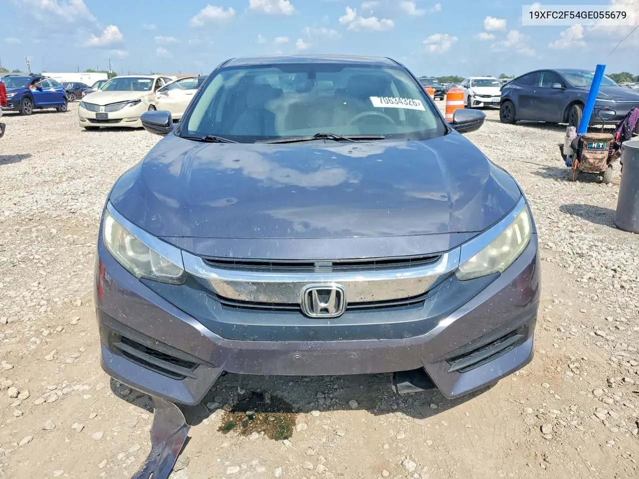 2016 HONDA CIVIC VIN 19XFC2F54GE055679 — фото 5