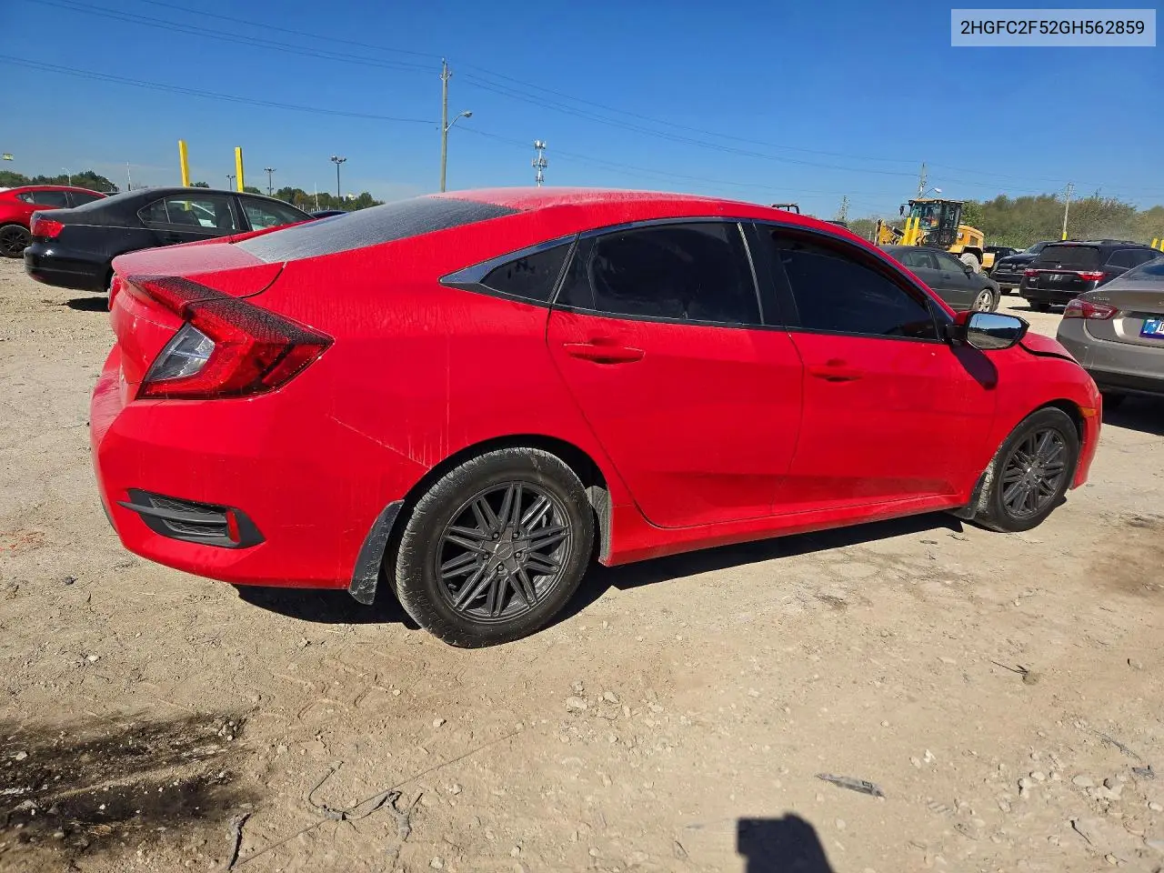 2016 HONDA CIVIC VIN 2HGFC2F52GH562859 — фото 3