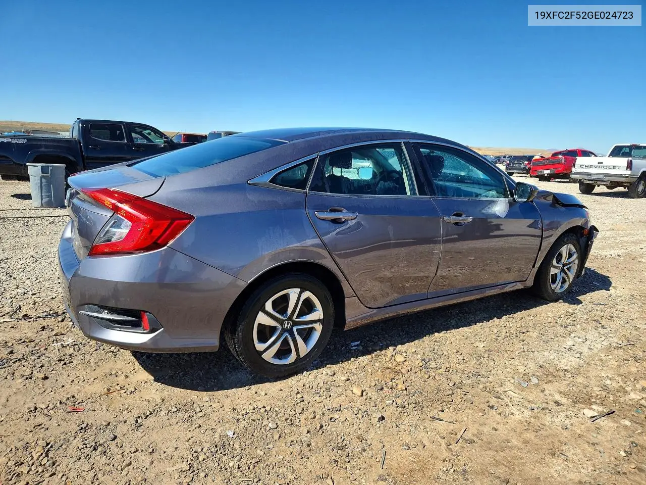2016 HONDA CIVIC VIN 19XFC2F52GE024723 — фото 3