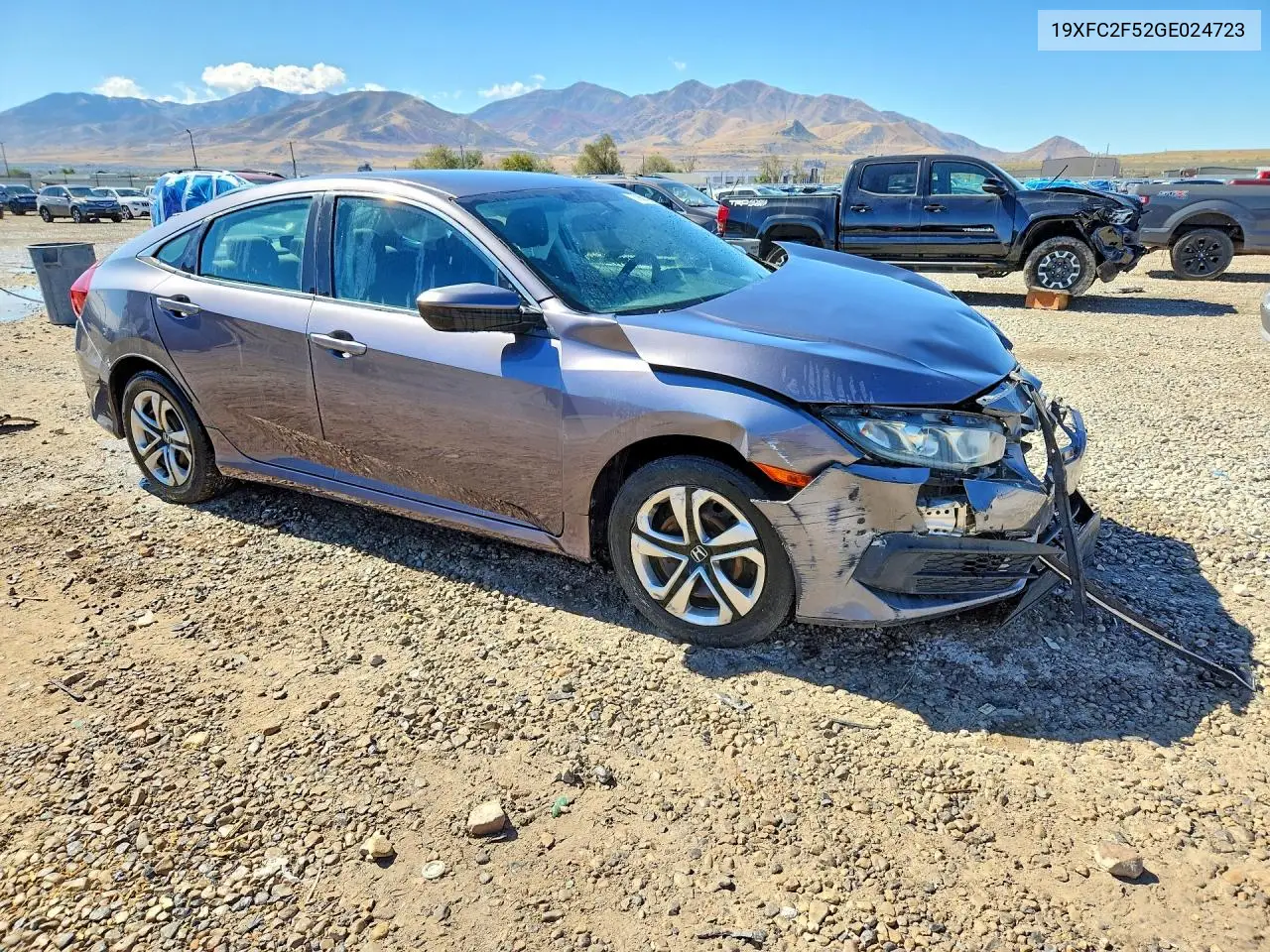 2016 HONDA CIVIC VIN 19XFC2F52GE024723 — фото 4