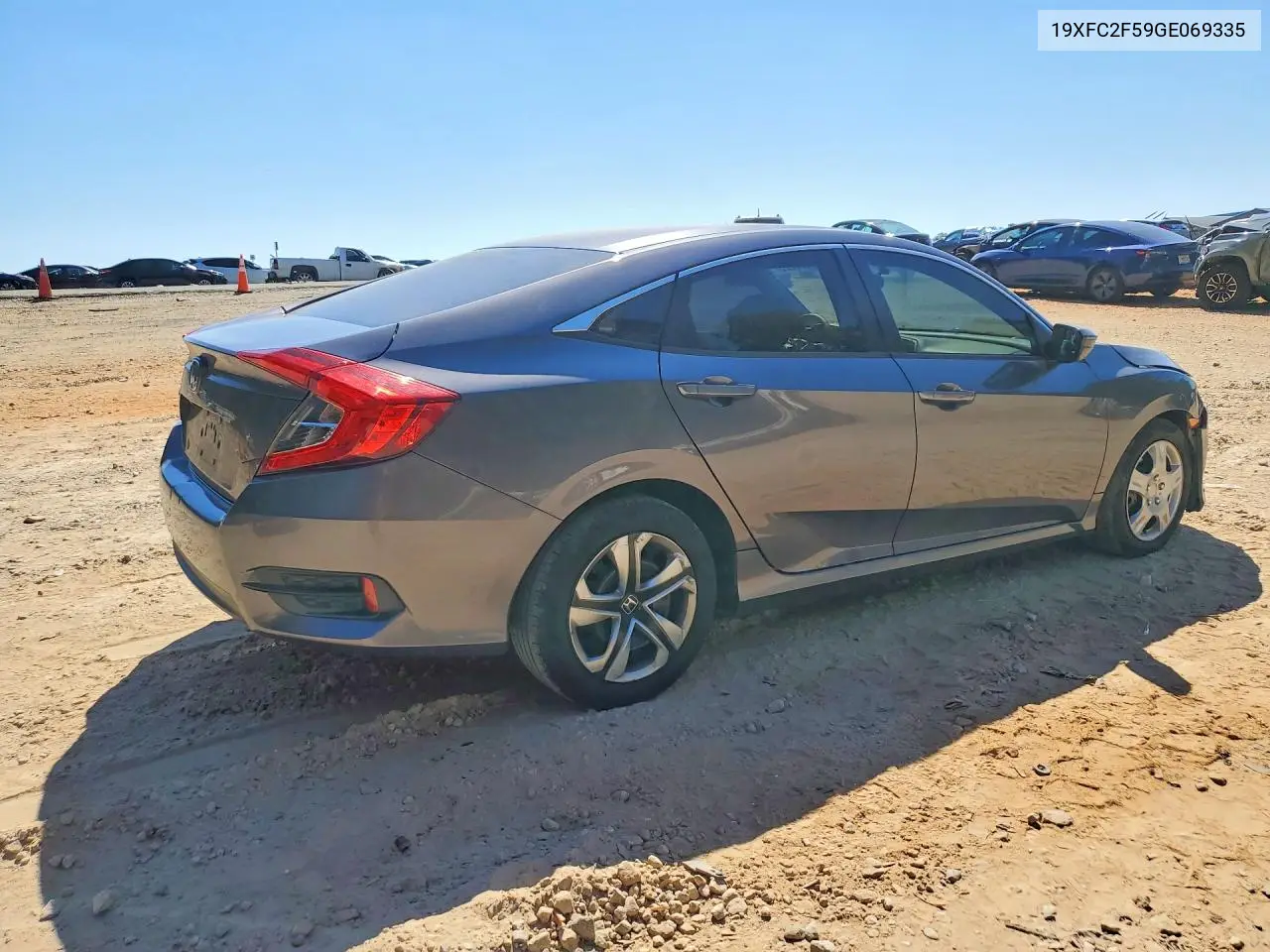 2016 HONDA CIVIC VIN 19XFC2F59GE069335 — фото 3