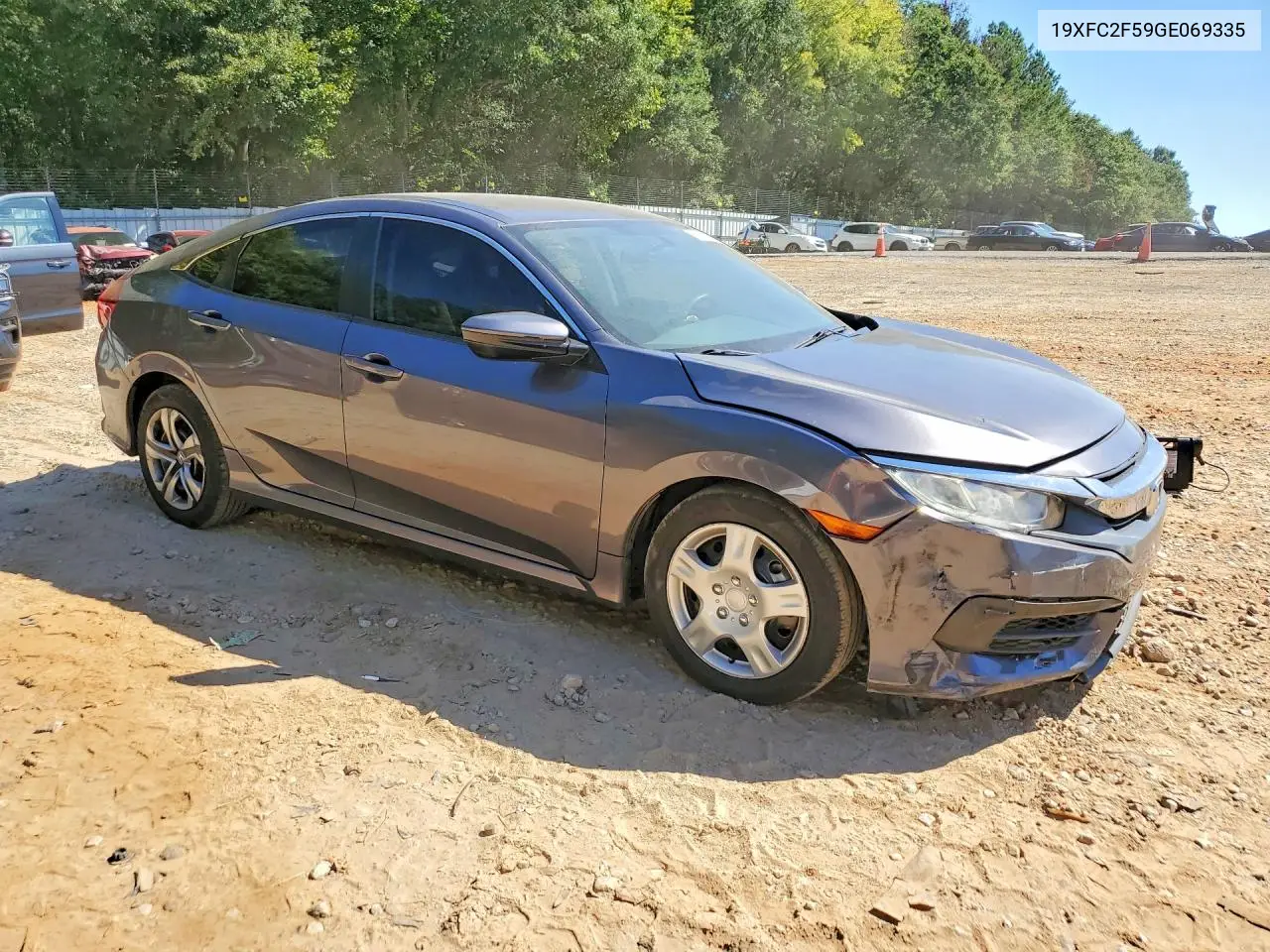 2016 HONDA CIVIC VIN 19XFC2F59GE069335 — фото 4