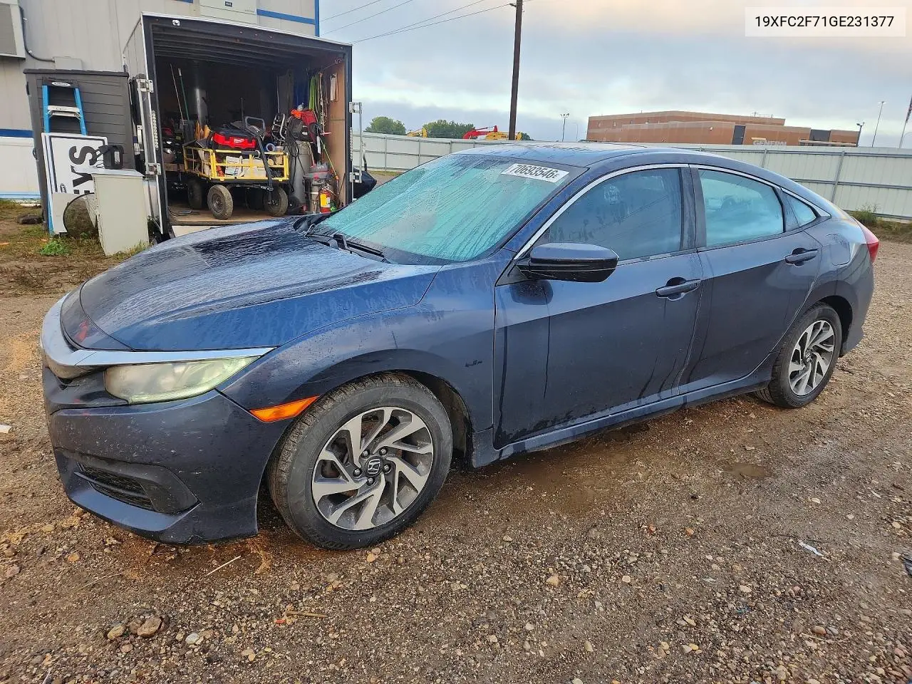 HONDA CIVIC 2016, VIN 19XFC2F71GE231377