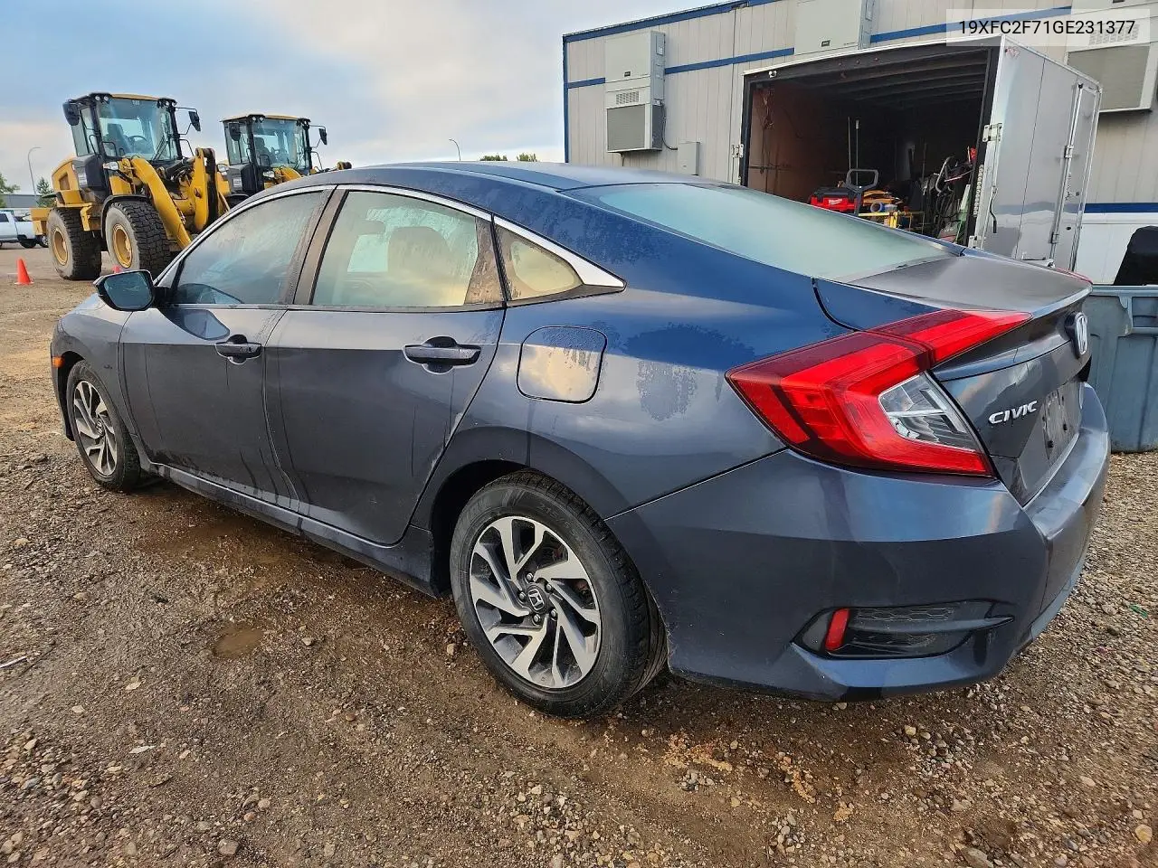 2016 HONDA CIVIC VIN 19XFC2F71GE231377 — фото 2