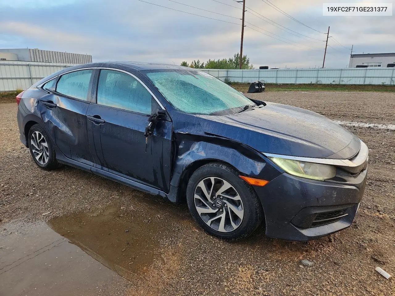 2016 HONDA CIVIC VIN 19XFC2F71GE231377 — фото 4