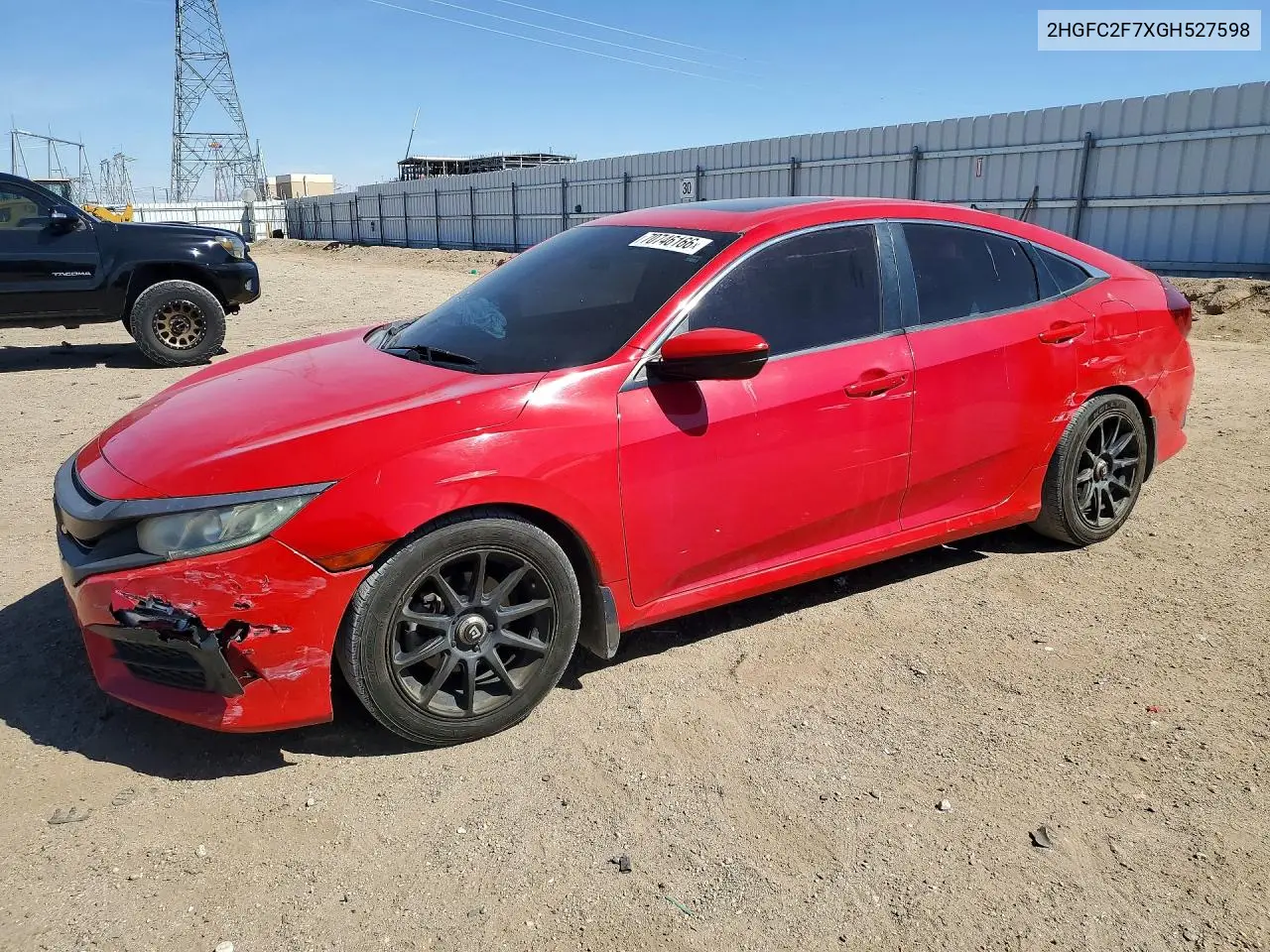 HONDA CIVIC 2016, VIN 2HGFC2F7XGH527598