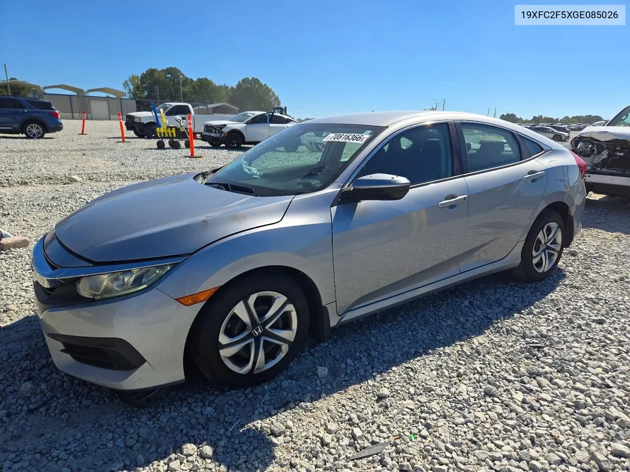 HONDA CIVIC 2016, VIN 19XFC2F5XGE085026
