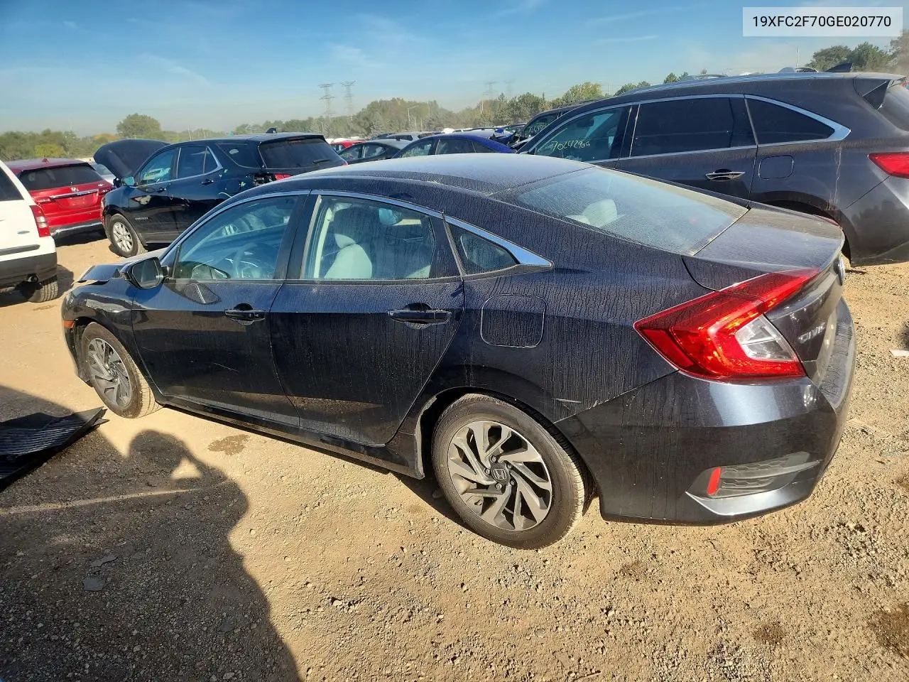 2016 HONDA CIVIC VIN 19XFC2F70GE020770 — фото 2