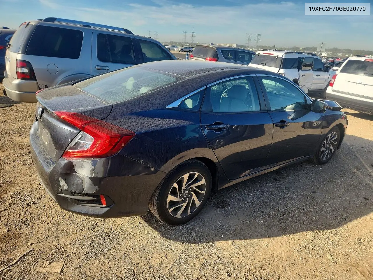2016 HONDA CIVIC VIN 19XFC2F70GE020770 — фото 3