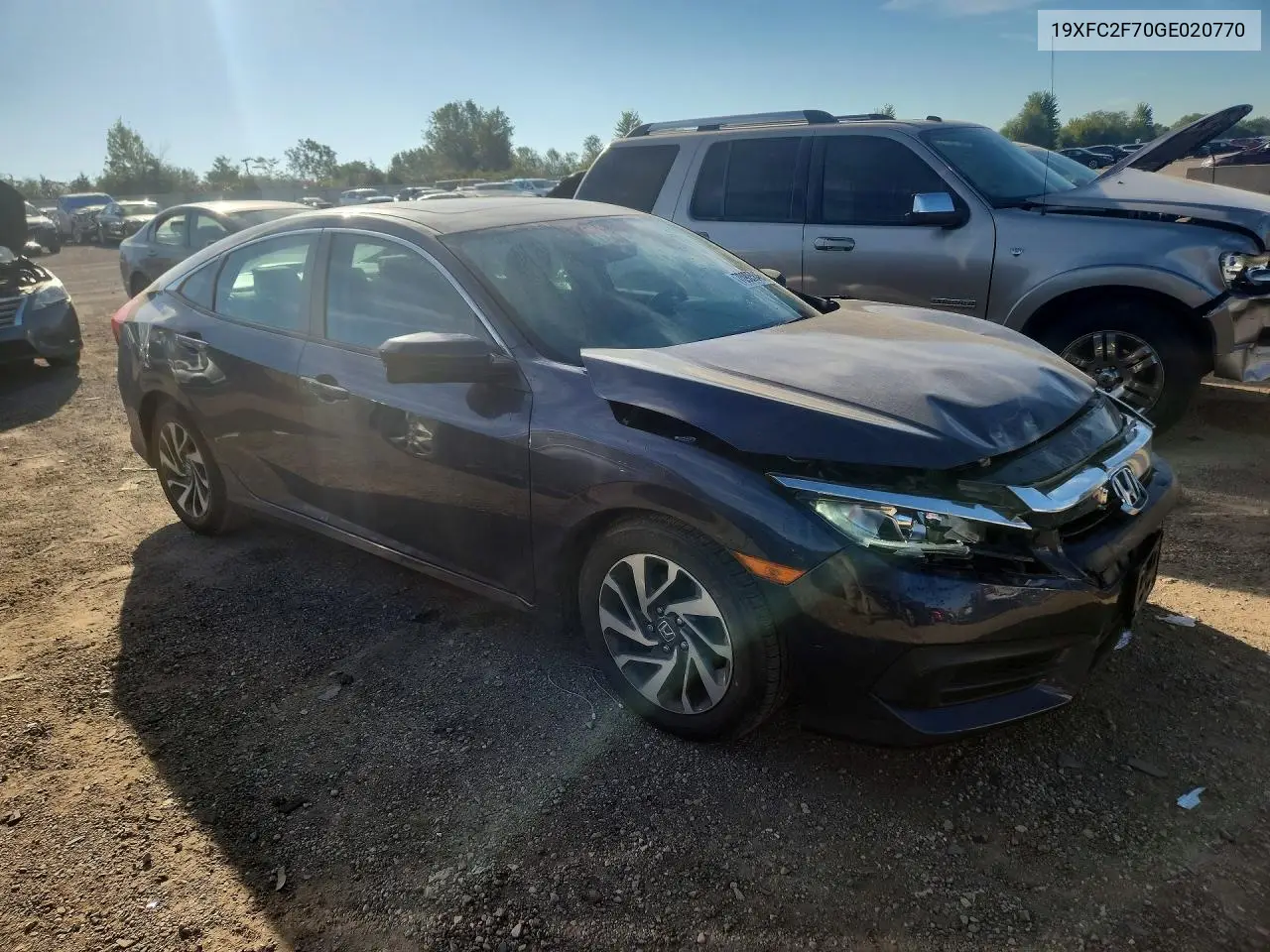 2016 HONDA CIVIC VIN 19XFC2F70GE020770 — фото 4