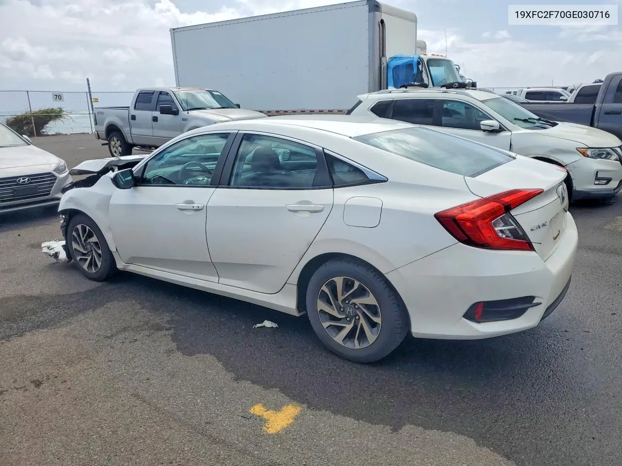 2016 HONDA CIVIC VIN 19XFC2F70GE030716 — фото 2