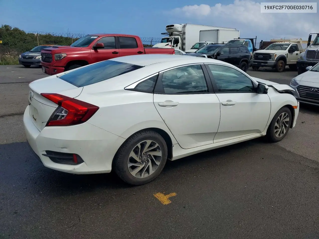 2016 HONDA CIVIC VIN 19XFC2F70GE030716 — фото 3
