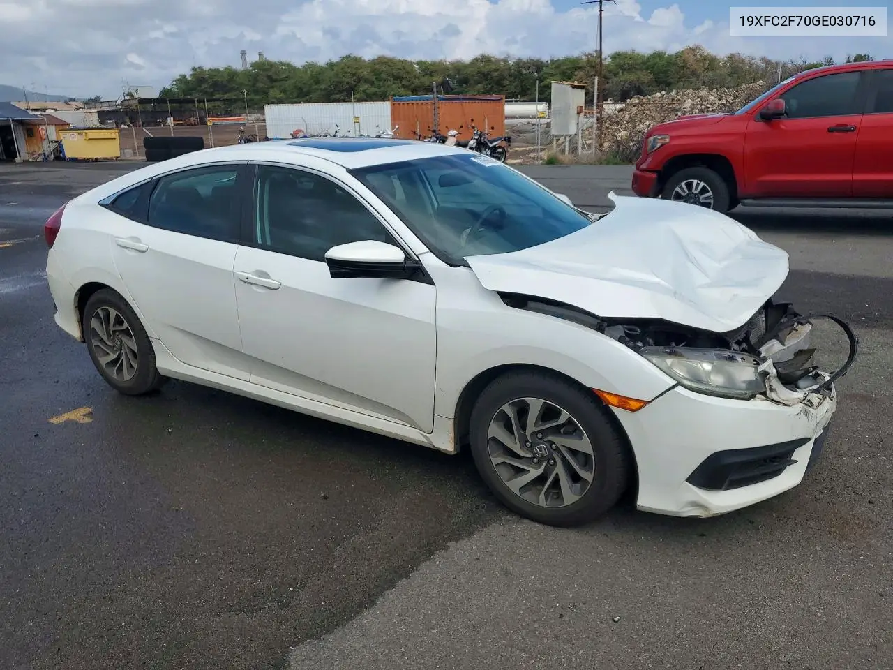 2016 HONDA CIVIC VIN 19XFC2F70GE030716 — фото 4