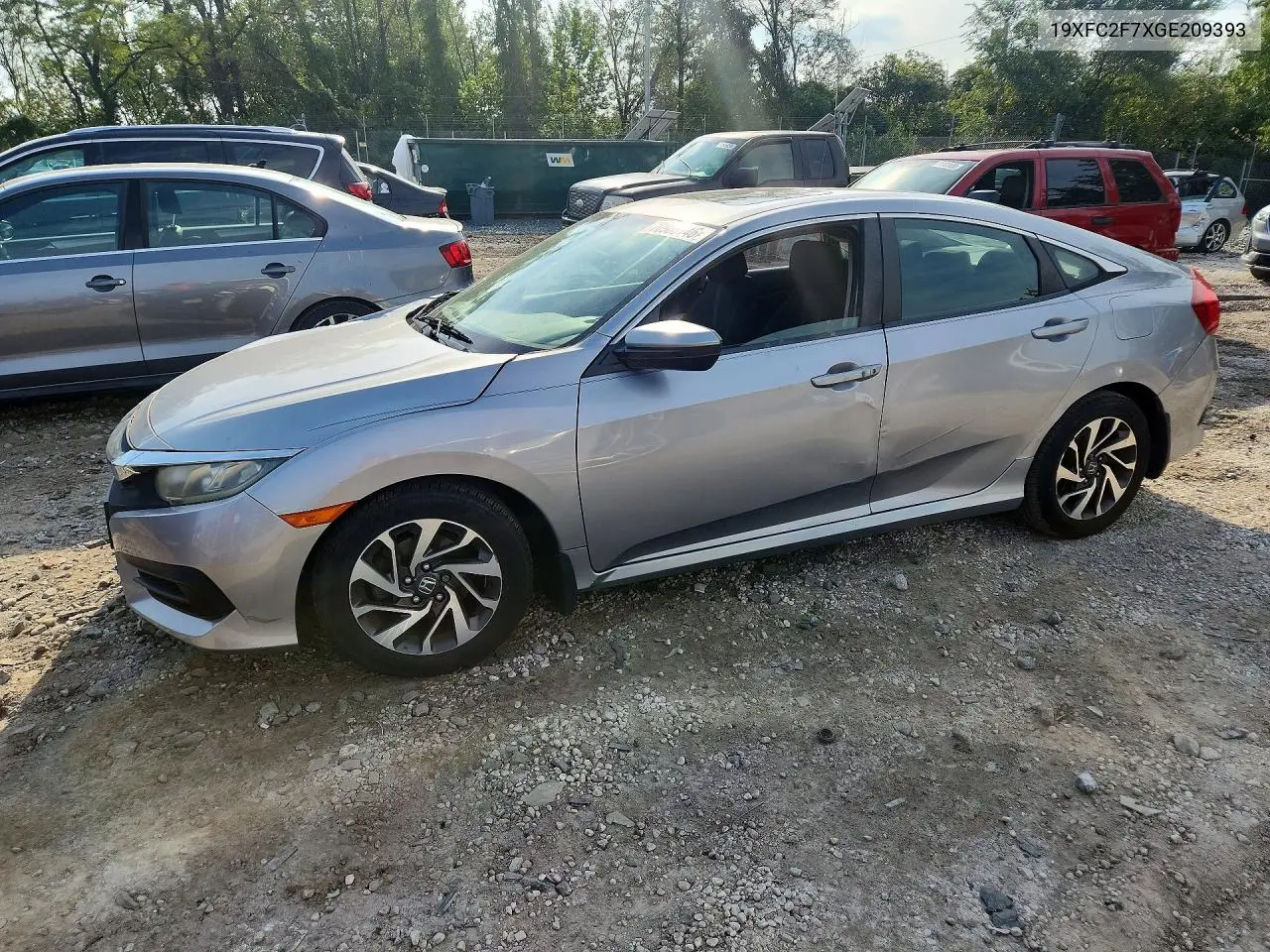 HONDA CIVIC 2016, VIN 19XFC2F7XGE209393