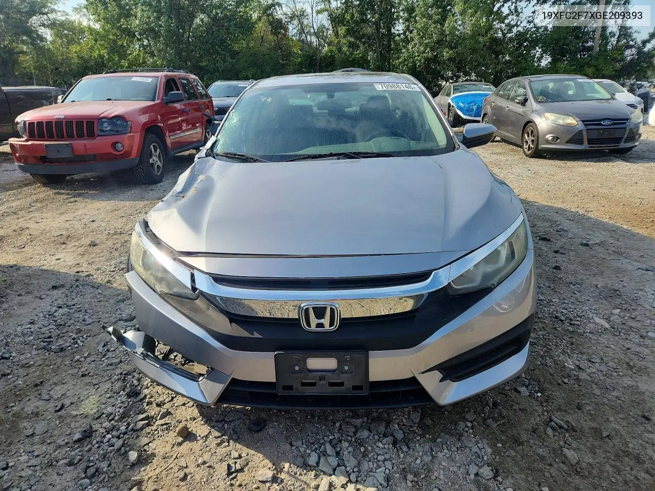 2016 HONDA CIVIC VIN 19XFC2F7XGE209393 — фото 5