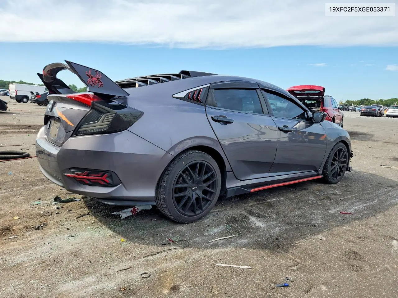 2016 HONDA CIVIC VIN 19XFC2F5XGE053371 — фото 3