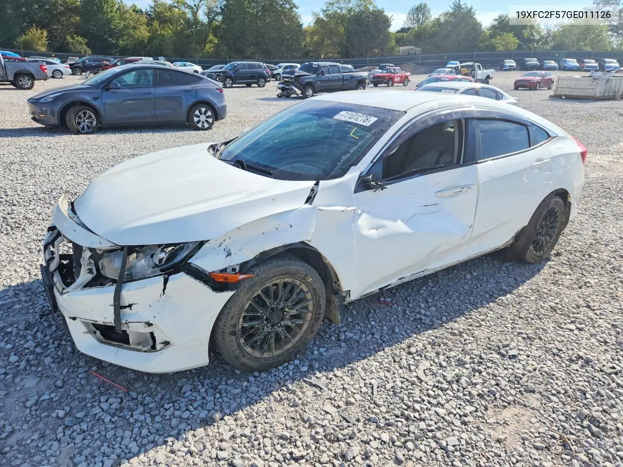 HONDA CIVIC 2016, VIN 19XFC2F57GE011126