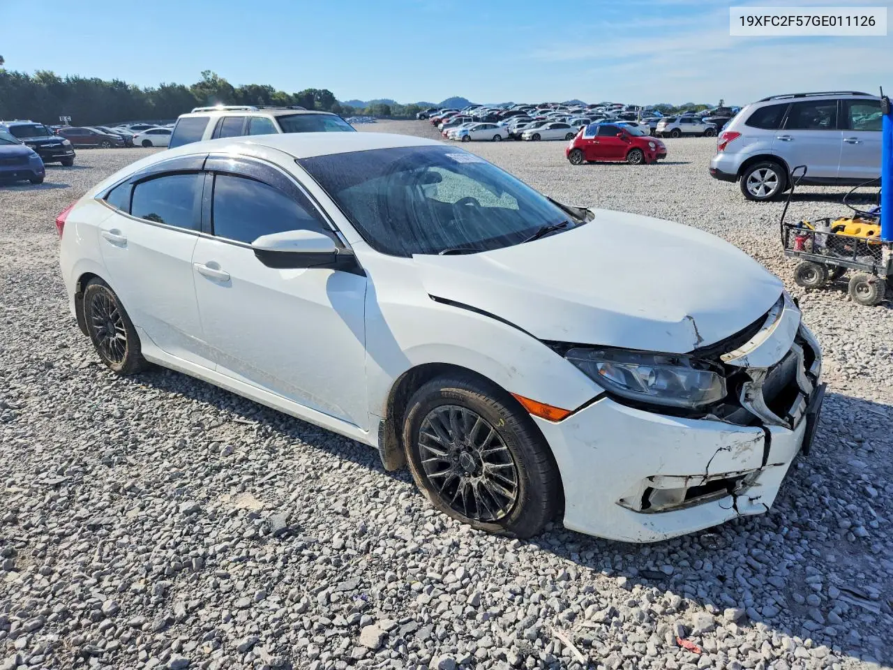 2016 HONDA CIVIC VIN 19XFC2F57GE011126 — фото 4