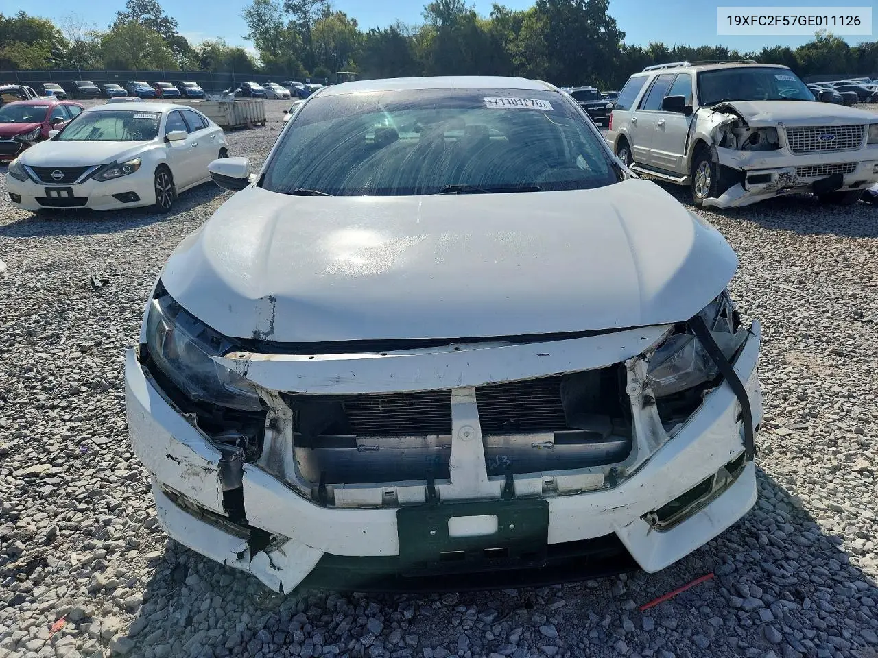 2016 HONDA CIVIC VIN 19XFC2F57GE011126 — фото 5